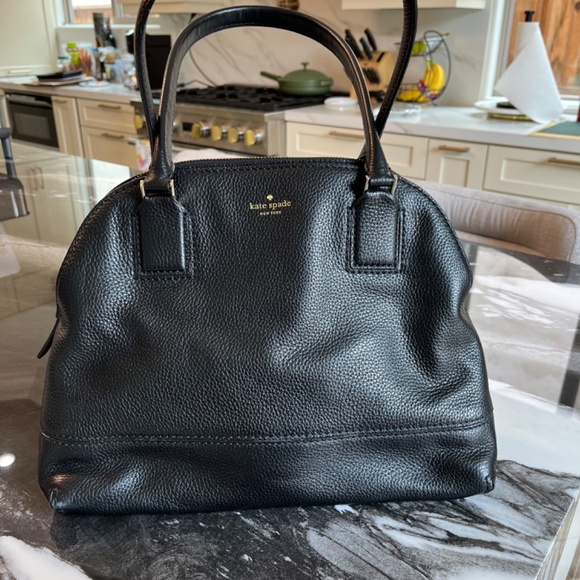 Kate Spade Pebbled Leather 3-Compartment Young Lane Anika Satchel with Gold - Picture 5 of 12